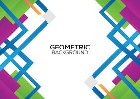 modern abstrakt geometrisch minimalistisch Hintergrund Design bunt vektor