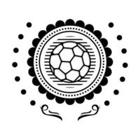 Welt Fußball Ventilator Gemeinschaft Logo vektor