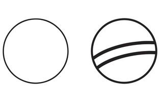 strand boll ikoner uppsättning. strand boll isolerat ikon. svart boll symboler. vektor illustration.