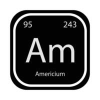 Americium Symbol Vektor