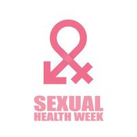 Sexual- Gesundheit Woche Hintergrund. vektor
