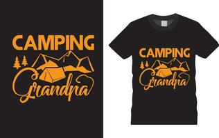 camping t-shirt design vektor