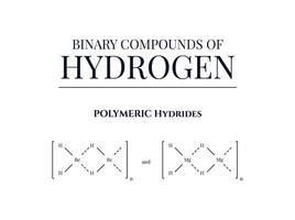 Einzelheiten hinsichtlich binär Verbindungen von Wasserstoff vektor