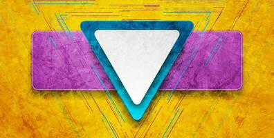 Hi-Tech abstrakt Grunge Hintergrund mit Dreiecke vektor