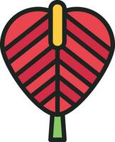 Anthurium Symbol Bild. vektor