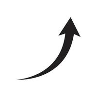wachsend Pfeil Symbol Vektor. Geschäft Wachstum profitieren Symbol isoliert auf Weiß Hintergrund vektor