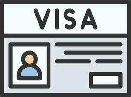 Visa Symbol Bild. vektor