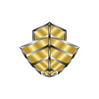 gyllene fartyg ark logotyp ikon vektor
