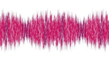 rosa digital ljudvåg bakgrund, musik och högteknologiska diagram koncept, design för musikstudio och vetenskap vektor