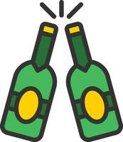 Bier Flasche Symbol Bild. vektor