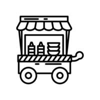 Essen Stall Symbol im Vektor. Illustration vektor
