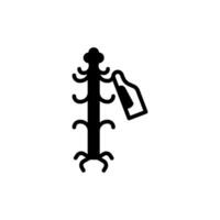 Mantel Stand Symbol im Vektor. Logo vektor