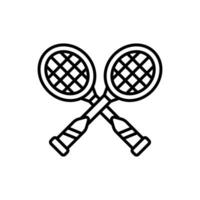 Badminton Symbol im Vektor. Illustration vektor