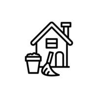 Haus Reinigung Symbol im Vektor. Illustration vektor