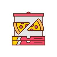 Pizza Symbol im Vektor. Illustration vektor