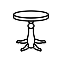 Essen Tabelle Symbol im Vektor. Logo vektor