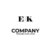 ek Brief Logo Design vektor