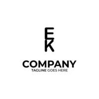 ek Brief Logo Design vektor