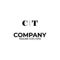 ct Brief Logo Design vektor