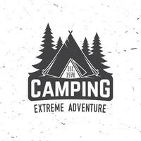 Camping extremes Abenteuer. Vektor-Illustration. vektor