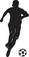 Fußball Spieler Vektor Silhouette Illustration