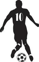 Fußball Spieler Vektor Silhouette Illustration