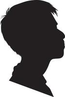 Mann Profil Vektor Silhouette Illustration schwarz Farbe