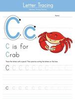 c für Krabben vektor