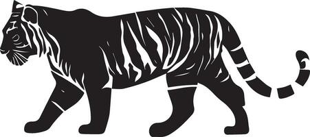Tiger Vektor Silhouette Illustration, Tiger Clip Kunst