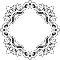 Luxus Rahmen Ornament Hochzeit Dekoration vektor