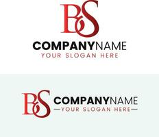 kreativ Monogramm Brief bs Logo Design vektor