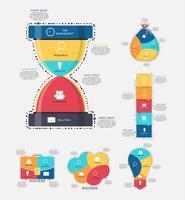 Infografik-Vorlagen für Business-Vektor-Illustrationen vektor