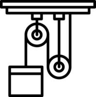 Riemenscheiben-Vektor-Icon-Design vektor