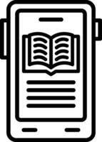 E-Book-Vektor-Icon-Design vektor