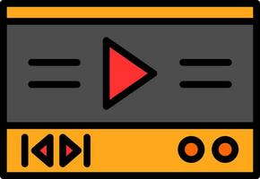 Video-Player-Vektor-Icon-Design vektor