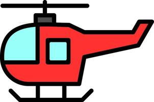 Hubschrauber-Vektor-Icon-Design vektor