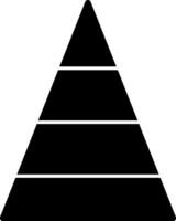 Pyramidenvektor-Icon-Design vektor