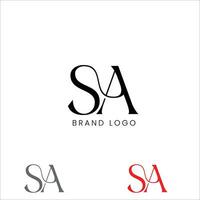 sa Initiale Brief Logo vektor