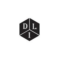 dli brev logotyp design.dli kreativ första dli brev logotyp design. dli kreativ initialer brev logotyp begrepp. vektor