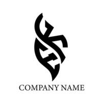 ek brev logotyp design.ek kreativ första ek brev logotyp design. ek kreativ initialer brev logotyp begrepp. vektor