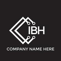 ibh brev logotyp design.ibh kreativ första ibh brev logotyp design. ibh kreativ initialer brev logotyp begrepp. vektor