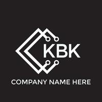 kbk brev logotyp design.kbk kreativ första kbk brev logotyp design. kbk kreativ initialer brev logotyp begrepp. vektor