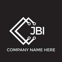 jbi brev logotyp design.jbi kreativ första jbi brev logotyp design. jbi kreativ initialer brev logotyp begrepp. vektor