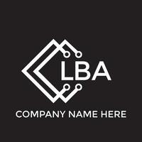 lba Brief Logo design.lba kreativ Initiale lba Brief Logo Design. lba kreativ Initialen Brief Logo Konzept. vektor