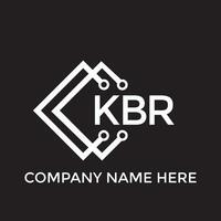 kbr brev logotyp design.kbr kreativ första kbr brev logotyp design. kbr kreativ initialer brev logotyp begrepp. vektor