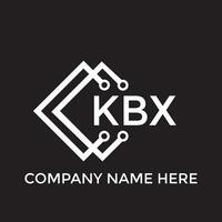 kbx brev logotyp design.kbx kreativ första kbx brev logotyp design. kbx kreativ initialer brev logotyp begrepp. vektor