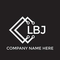 printlbj Brief Logo design.lbj kreativ Initiale lbj Brief Logo Design. lbj kreativ Initialen Brief Logo Konzept. vektor