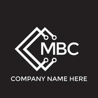 mbc Brief Logo design.mbc kreativ Initiale mbc Brief Logo Design. mbc kreativ Initialen Brief Logo Konzept. vektor