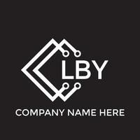 printlby Brief Logo design.lby kreativ Initiale lby Brief Logo Design. lby kreativ Initialen Brief Logo Konzept. vektor