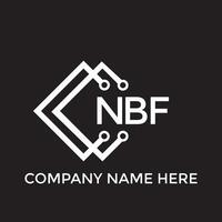 nbf Brief Logo design.nbf kreativ Initiale nbf Brief Logo Design. nbf kreativ Initialen Brief Logo Konzept. vektor